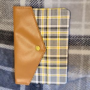Black and yellow plaid ipsy bag